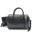 Saint Laurent YSL Leather Shoulder Bag Black