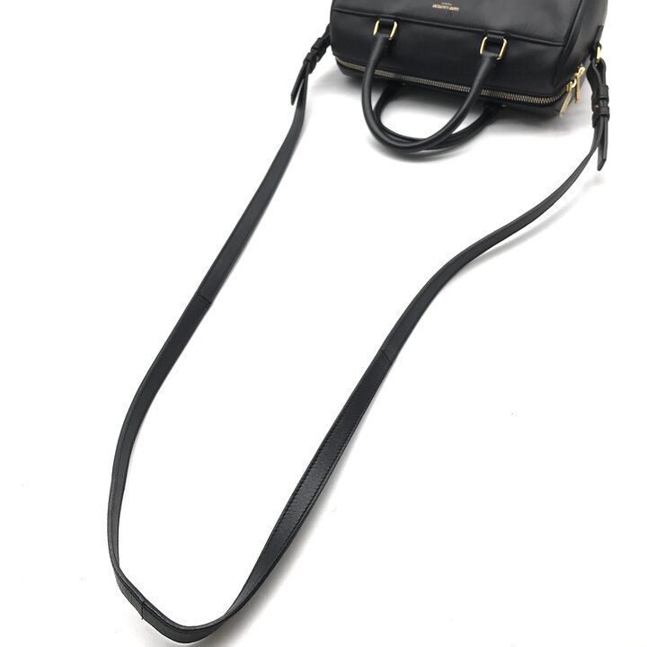 Saint Laurent YSL Leather Shoulder Bag Black — view 7