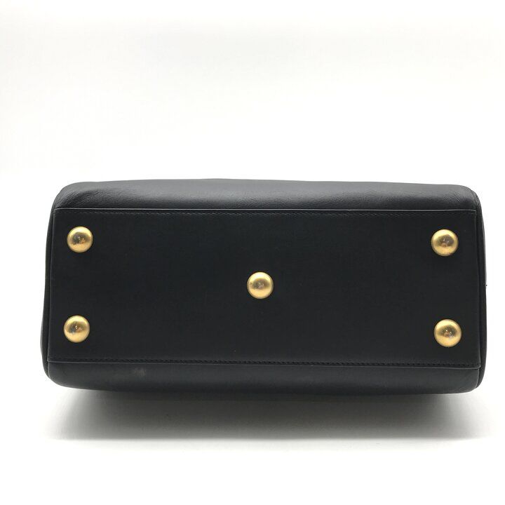 Saint Laurent YSL Leather Shoulder Bag Black — view 4