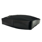 Prada Nylon Leather Tote Shoulder Bag Black — view 8