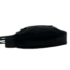 Prada Nylon Leather Tote Shoulder Bag Black — view 5