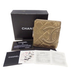 Chanel Wallet Bifold Cambon Leather Gold Silver Compact Quilted Adult — view 5