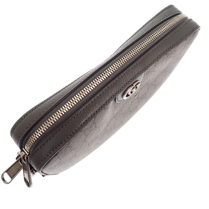 Gucci Ophidia Small Cross Belt Bag Second GG Canvas Gray — view 7