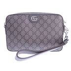 Gucci Ophidia Small Cross Belt Bag Second GG Canvas Gray — view 3