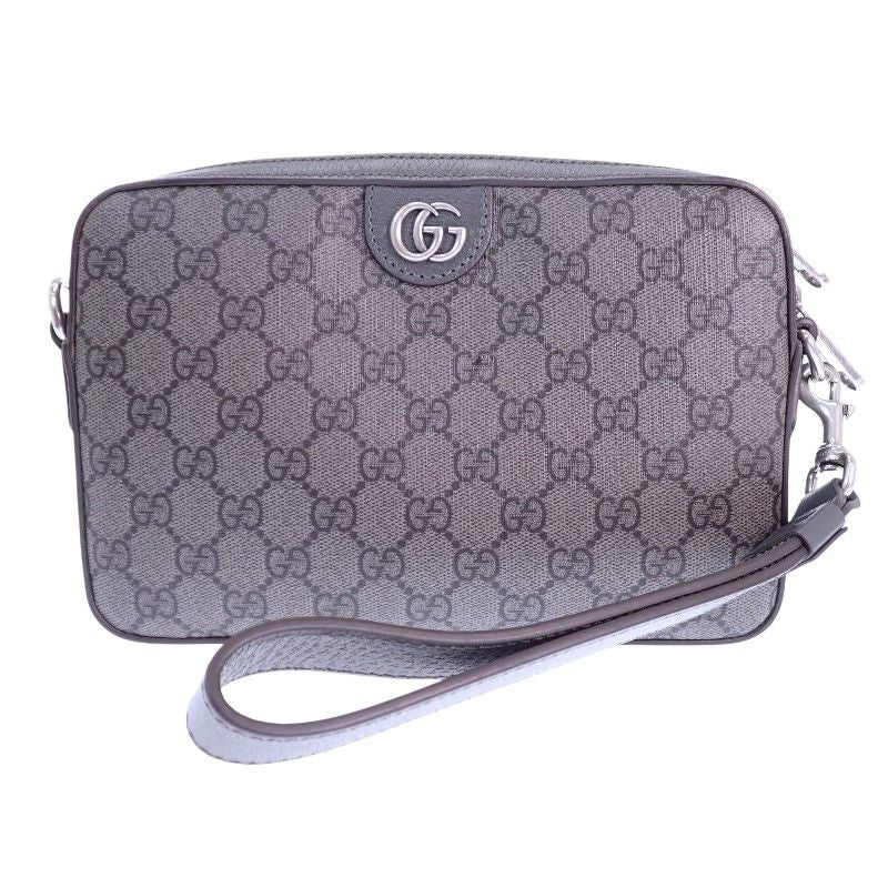 Gucci Ophidia Small Cross Belt Bag Second GG Canvas Gray — view 3