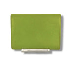 Loewe Pebble Vertical Wallet Small Green Gold Trifold Leather — view 4
