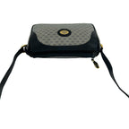 Gucci Vintage Micro GG Logo Leather Shoulder Bag Sacoch Pochette Navy — view 4