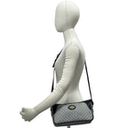 Gucci Vintage Micro GG Logo Leather Shoulder Bag Sacoch Pochette Navy — view 2