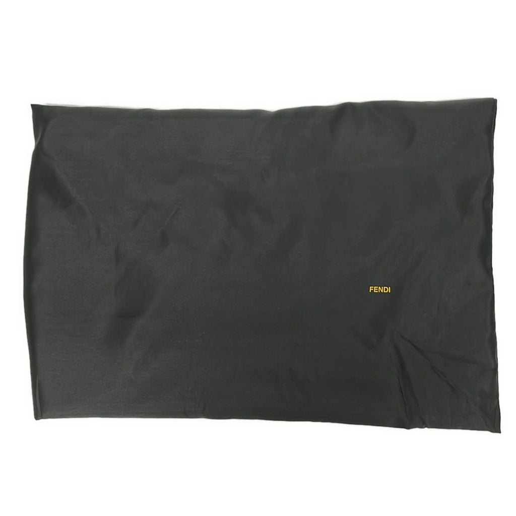 Fendi Shoulder Bag Zucca Pattern Black Leather — view 8