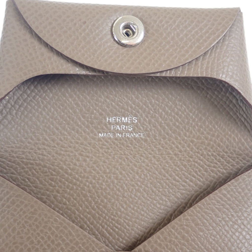 Hermes Bastia Coin Purse Veau Epsom Etoupe Beige — view 6