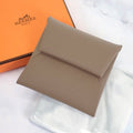 Hermes Bastia Coin Purse Veau Epsom Etoupe Beige