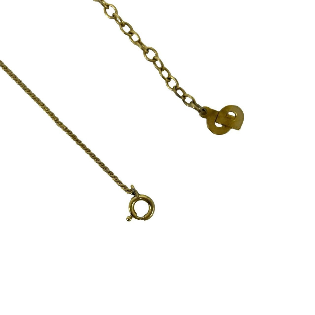 Dior Vintage CD Logo Necklace Gold — view 5