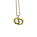 Dior Vintage CD Logo Necklace Gold — view 4
