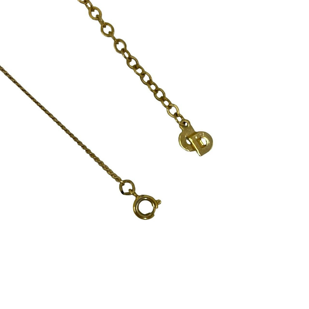 Dior Vintage CD Logo Necklace Gold — view 5
