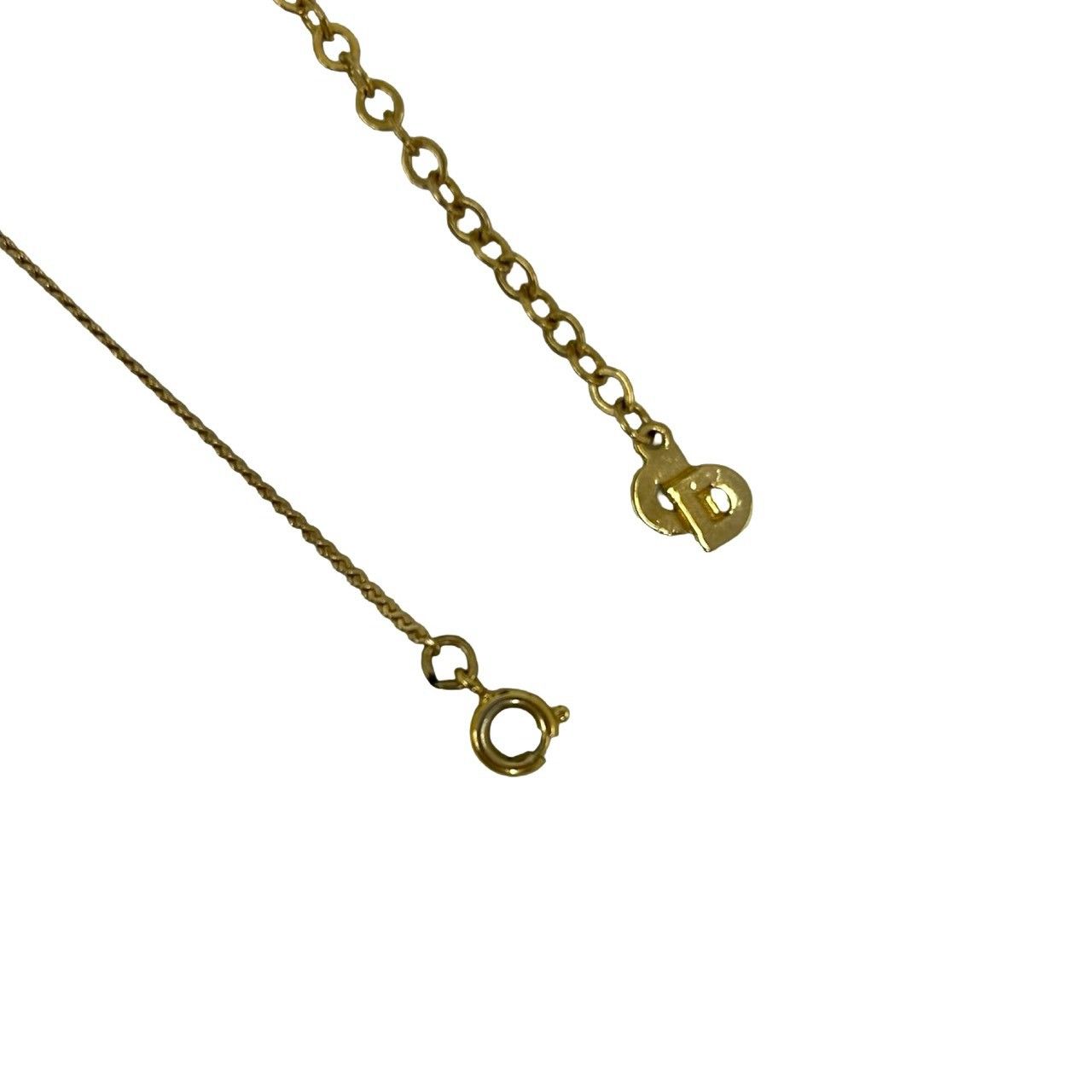 Dior Vintage CD Logo Necklace Gold — view 5