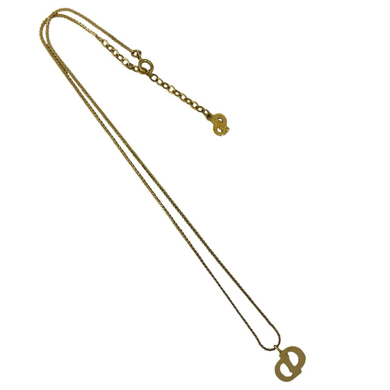 Dior Vintage CD Logo Necklace Gold — view 6