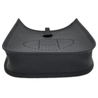 Hermes Evelyne TPM Black Gold Taurillon Clemence Leather Shoulder — view 4