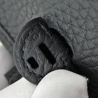 Hermes Evelyne TPM Black Gold Taurillon Clemence Leather Shoulder — view 7