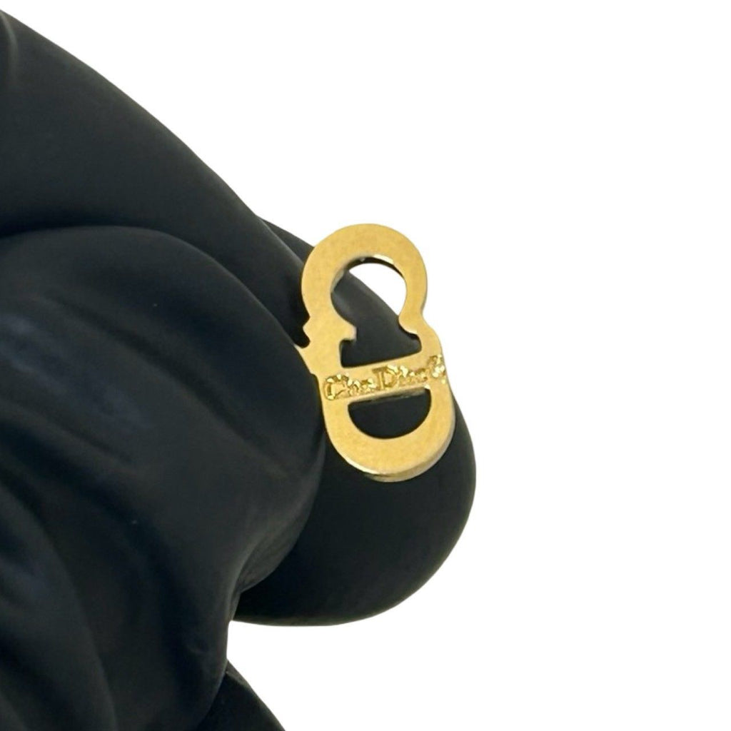 Dior Vintage CD Logo Necklace Gold — view 3