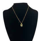 Dior Vintage CD Logo Necklace Gold — view 2