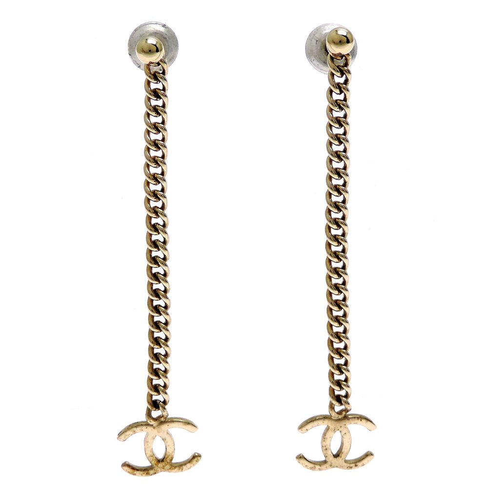 Chanel Earrings Green