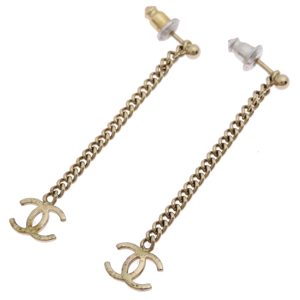 Chanel Earrings Green — view 2