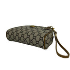 Gucci Vintage Plus Logo Leather 2-Way Shoulder Bag Mini Clutch Brown — view 8