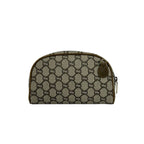 Gucci Vintage Plus Logo Leather 2-Way Shoulder Bag Mini Clutch Brown — view 3