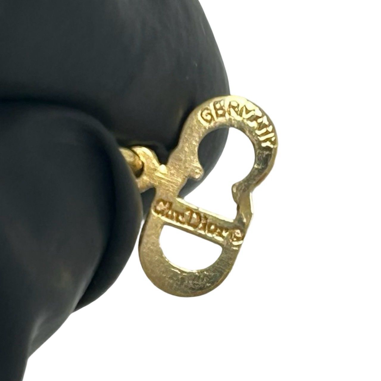 Dior Vintage CD Logo Necklace Gold — view 3