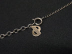Dior Necklace Oval Logo Silver Metal Vintage — view 4