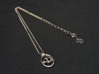Dior Necklace Oval Logo Silver Metal Vintage — view 2