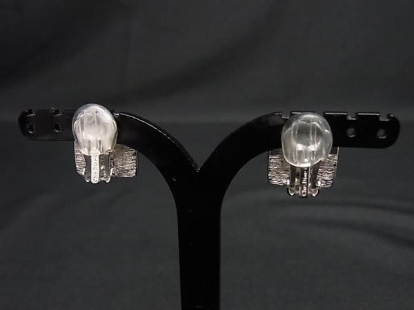 Dior Earrings Trotter Square Silver Metal — view 2