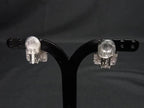 Dior Earrings Trotter Square Silver Metal — view 2