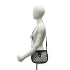 Gucci Vintage Sherry Line GG Logo Leather Shoulder Bag Sacoch Navy — view 2