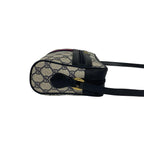 Gucci Vintage Sherry Line GG Logo Leather Shoulder Bag Crossbody Navy — view 6