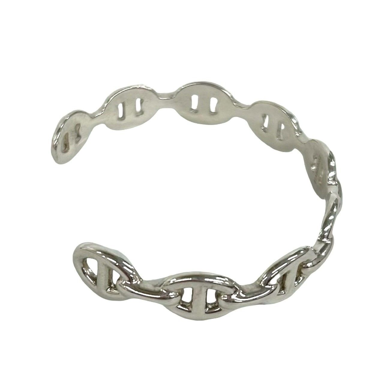 Hermes Chaine D'ancre Bag Bangle 925 Sterling Silver — view 6