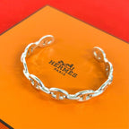 Hermes Chaine D'ancre Bag Bangle 925 Sterling Silver