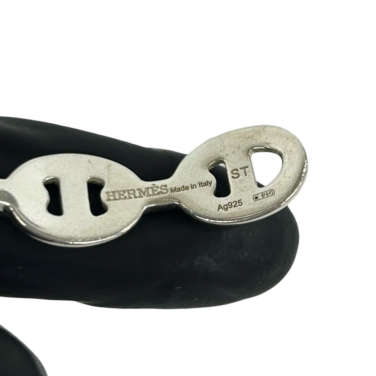 Hermes Chaine D'ancre Bag Bangle 925 Sterling Silver — view 3