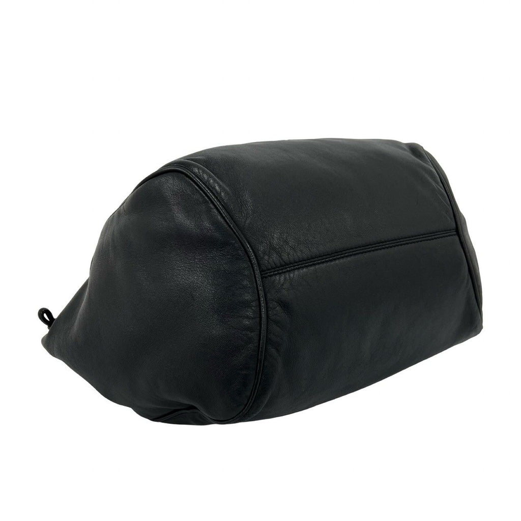 Loewe Anagram Logo Leather Drawstring Shoulder Bag Tote Black — view 7