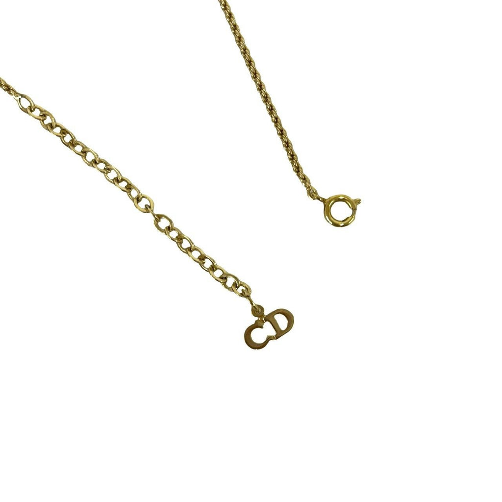 Dior Vintage CD Logo Necklace Gold — view 5
