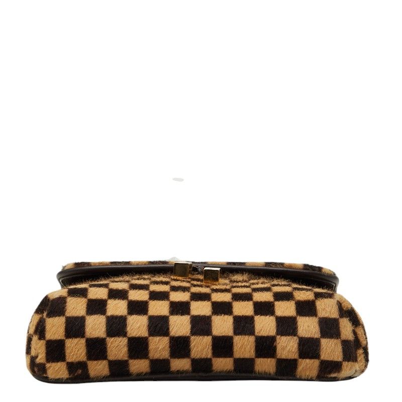 Louis Vuitton Damier Sauvage Gazelle Pochette Crossbody Shoulder Bag Brown — view 3