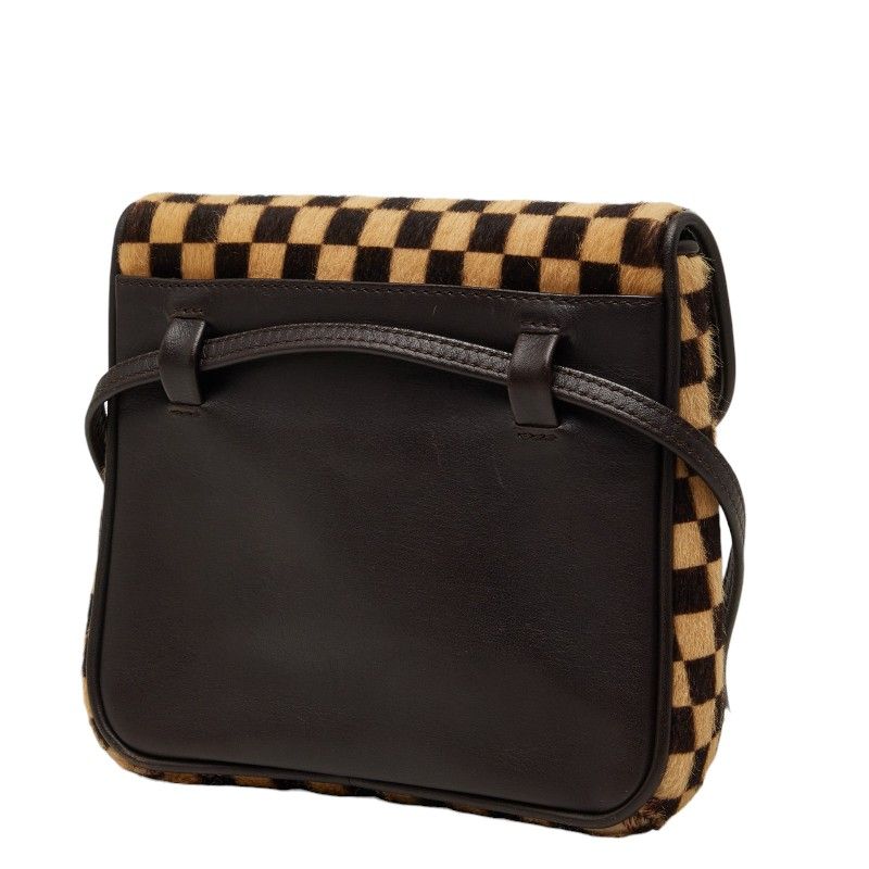 Louis Vuitton Damier Sauvage Gazelle Pochette Crossbody Shoulder Bag Brown — view 2