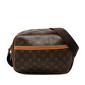 Louis Vuitton Monogram Reporter PM Crossbody Shoulder Bag Brown Leather