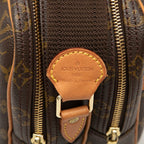Louis Vuitton Monogram Reporter PM Crossbody Shoulder Bag Brown Leather — view 5