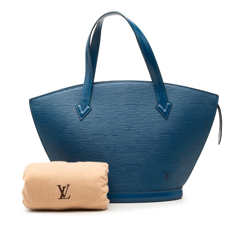 Louis Vuitton Epi Saint Jacques Handbag Toledo Blue Leather — view 7