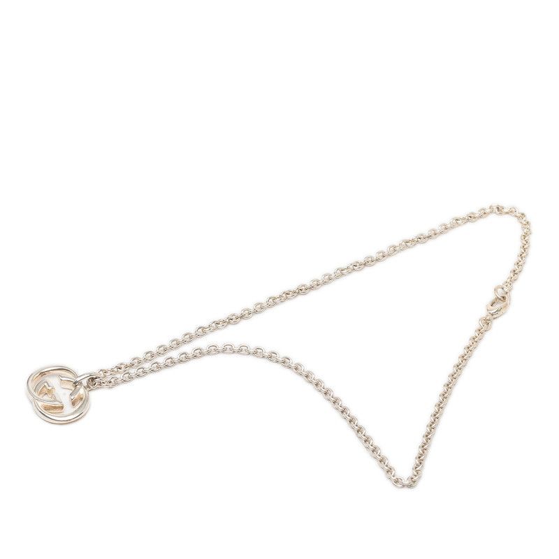 Gucci Interlocking Chain Pendant Silver — view 3