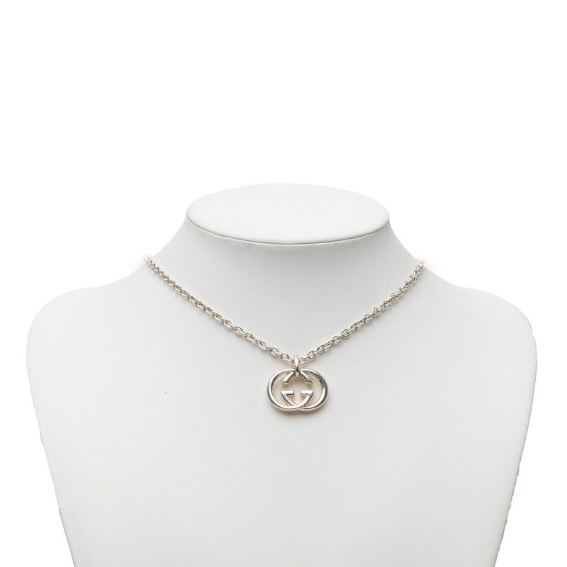 Gucci Interlocking Chain Pendant Silver — view 7