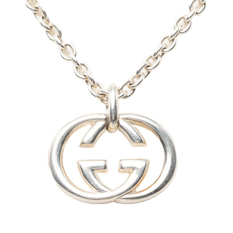 Gucci Interlocking Chain Pendant Silver