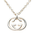 Gucci Interlocking Chain Pendant Silver