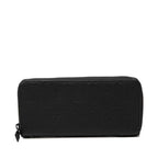 Louis Vuitton Monogram Taurillon Zippy Wallet Horizontal Black Leather